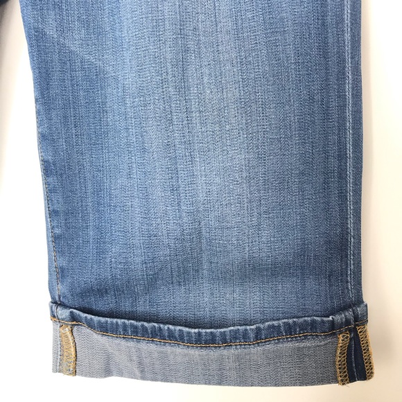 AG Adriano Goldschmied Malibu Crop Pant Knee Bermuda Jeans Shorts 29 Pima Cotton - Picture 7 of 13